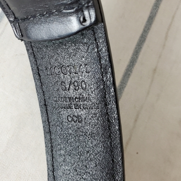 Columbia Black Leather  Belt - Picture 9 of 11